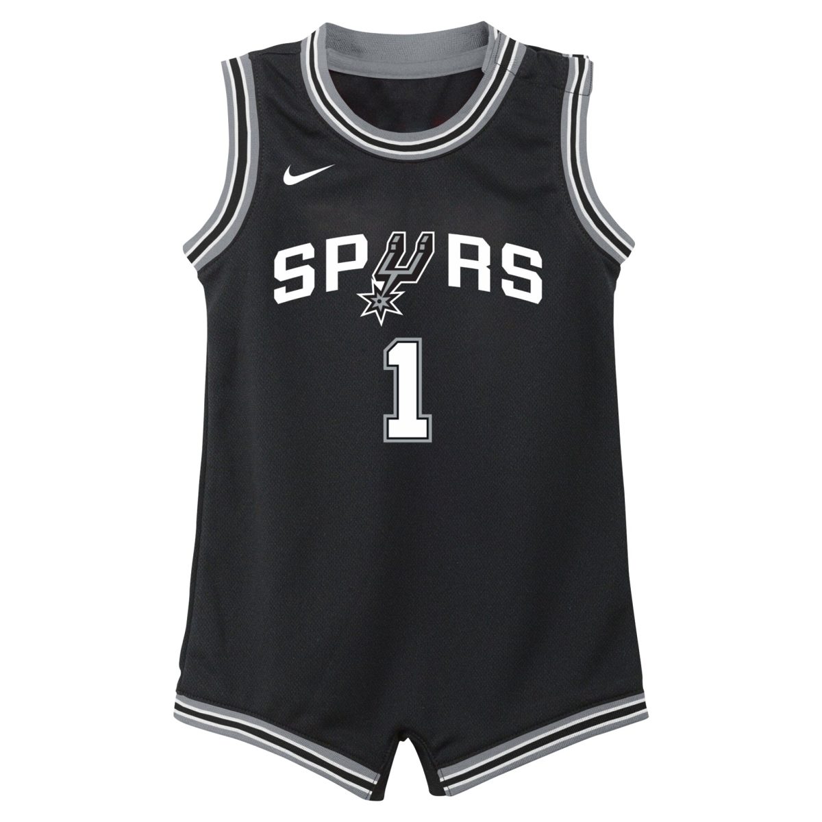 San Antonio Spurs infant san antonio spurs victor wembanyama nike black swingman player jersey – icon edition Collection | Official Spurs Store