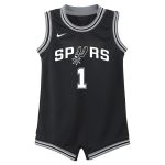 San Antonio Spurs infant san antonio spurs victor wembanyama nike black swingman player jersey – icon edition Collection | Official Spurs Store