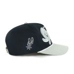 San Antonio Spurs mens san antonio spurs 47 blacksilver dropshadow rope hitch adjustable hat Collection | Official Spurs Store