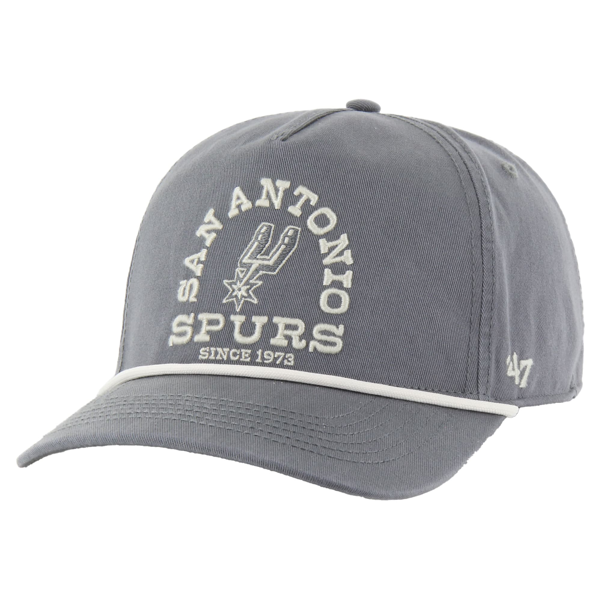 San Antonio Spurs mens san antonio spurs 47 charcoal canyon ranchero hitch adjustable hat Collection | Official Spurs Store