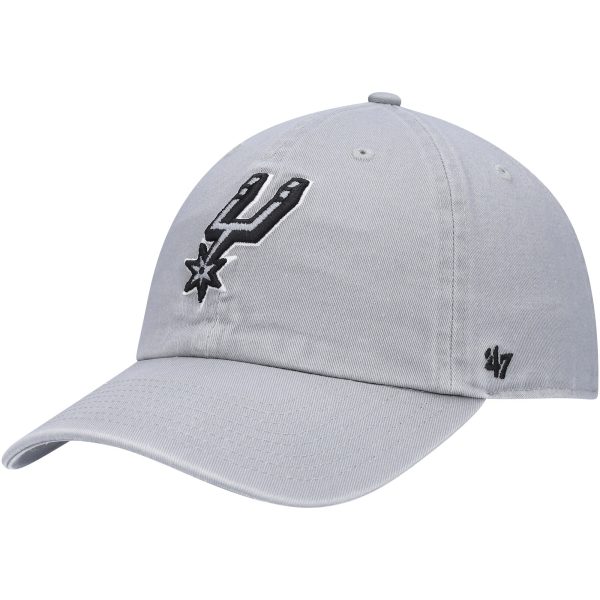 San Antonio Spurs mens san antonio spurs 47 gray team clean up adjustable hat Collection | Official Spurs Store