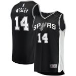 San Antonio Spurs mens san antonio spurs blake wesley fanatics black fast break replica player jersey – icon edition Collection | Official Spurs Store