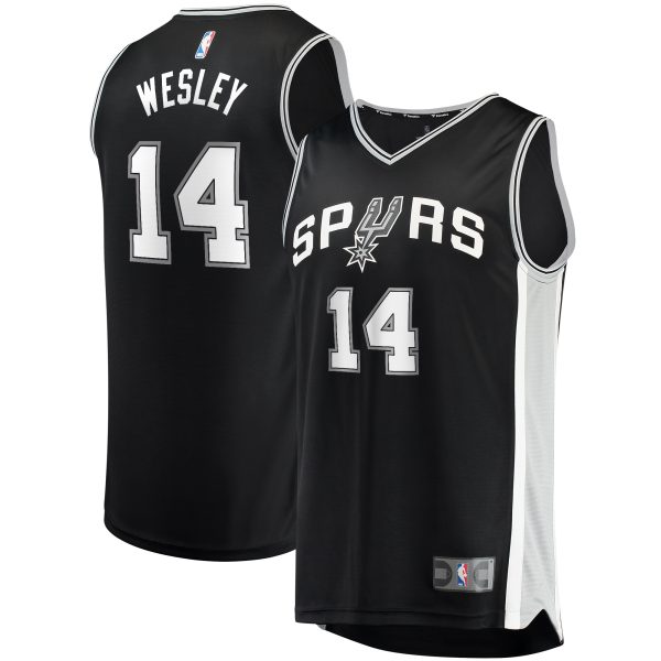 San Antonio Spurs mens san antonio spurs blake wesley fanatics black fast break replica player jersey – icon edition Collection | Official Spurs Store