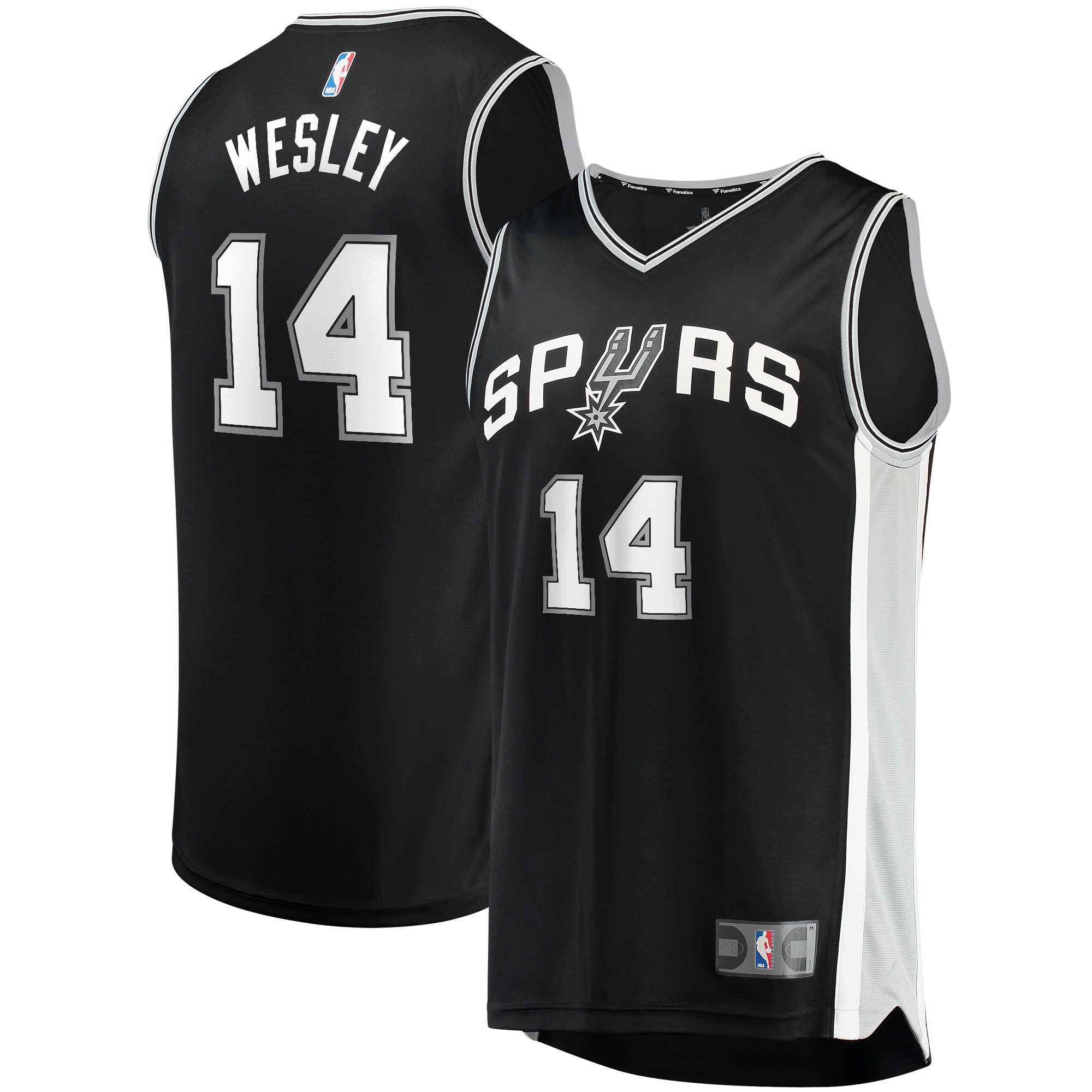 San Antonio Spurs mens san antonio spurs blake wesley fanatics black fast break replica player jersey – icon edition Collection | Official Spurs Store