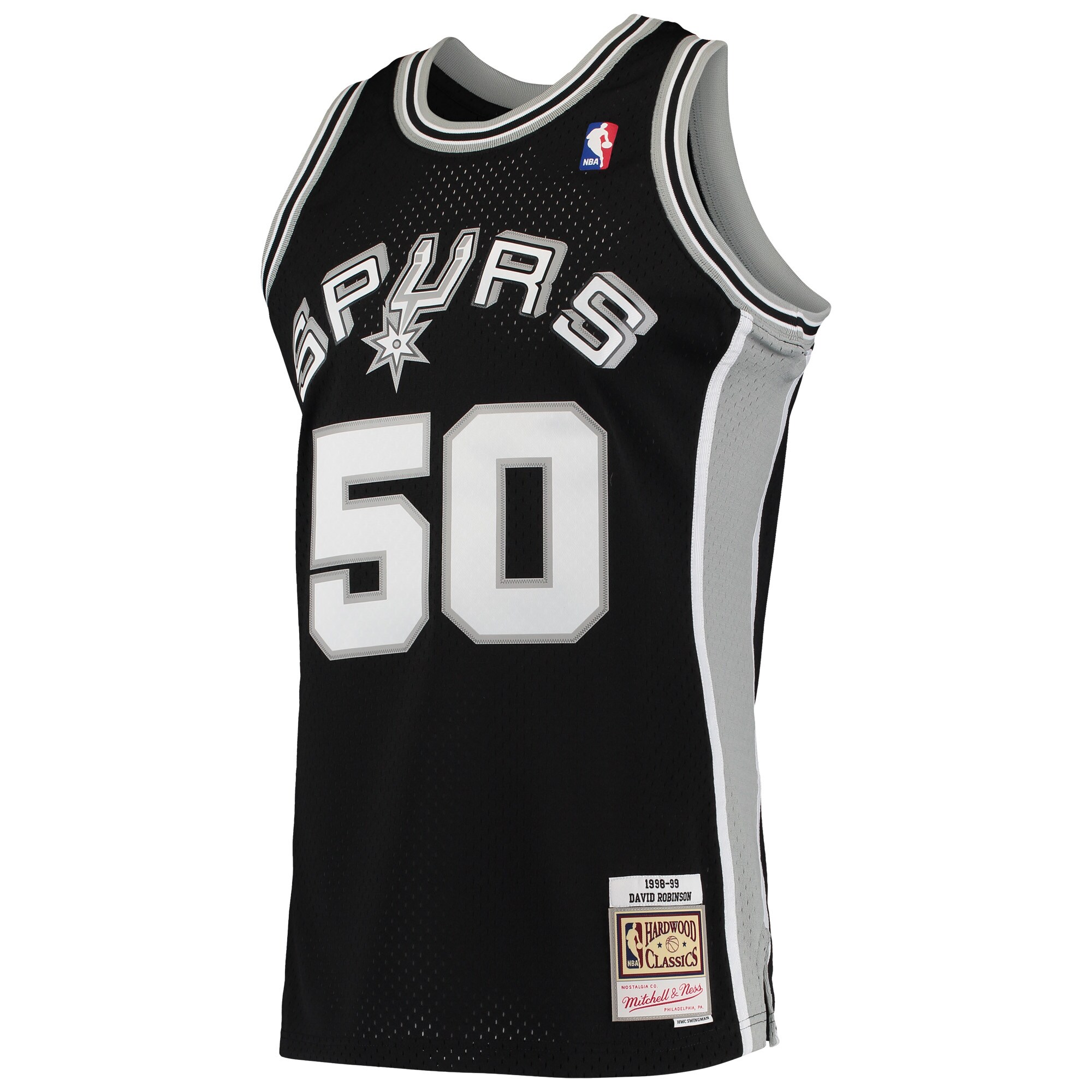 San Antonio Spurs mens san antonio spurs david robinson mitchell  ness black 199192 hardwood classics swingman jersey Collection | Official Spurs Store