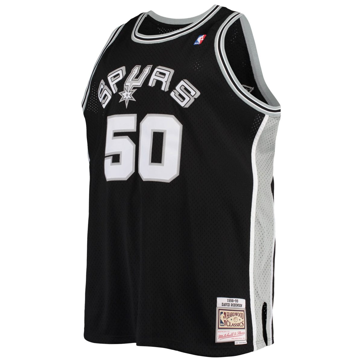 San Antonio Spurs mens san antonio spurs david robinson mitchell  ness black 199899 big  tall hardwood classics swingman jersey Collection | Official Spurs Store