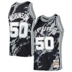 San Antonio Spurs mens san antonio spurs david robinson mitchell  ness black 199899 hardwood classics marble swingman jersey Collection | Official Spurs Store