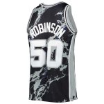 San Antonio Spurs mens san antonio spurs david robinson mitchell  ness black 199899 hardwood classics marble swingman jersey Collection | Official Spurs Store