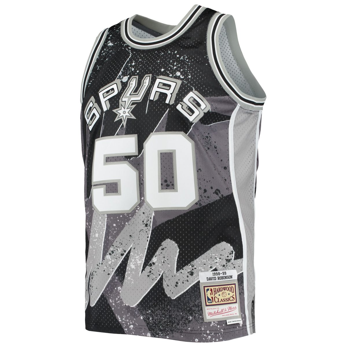 San Antonio Spurs mens san antonio spurs david robinson mitchell  ness black hardwood classics 199899 hyper hoops swingman jersey Collection | Official Spurs Store