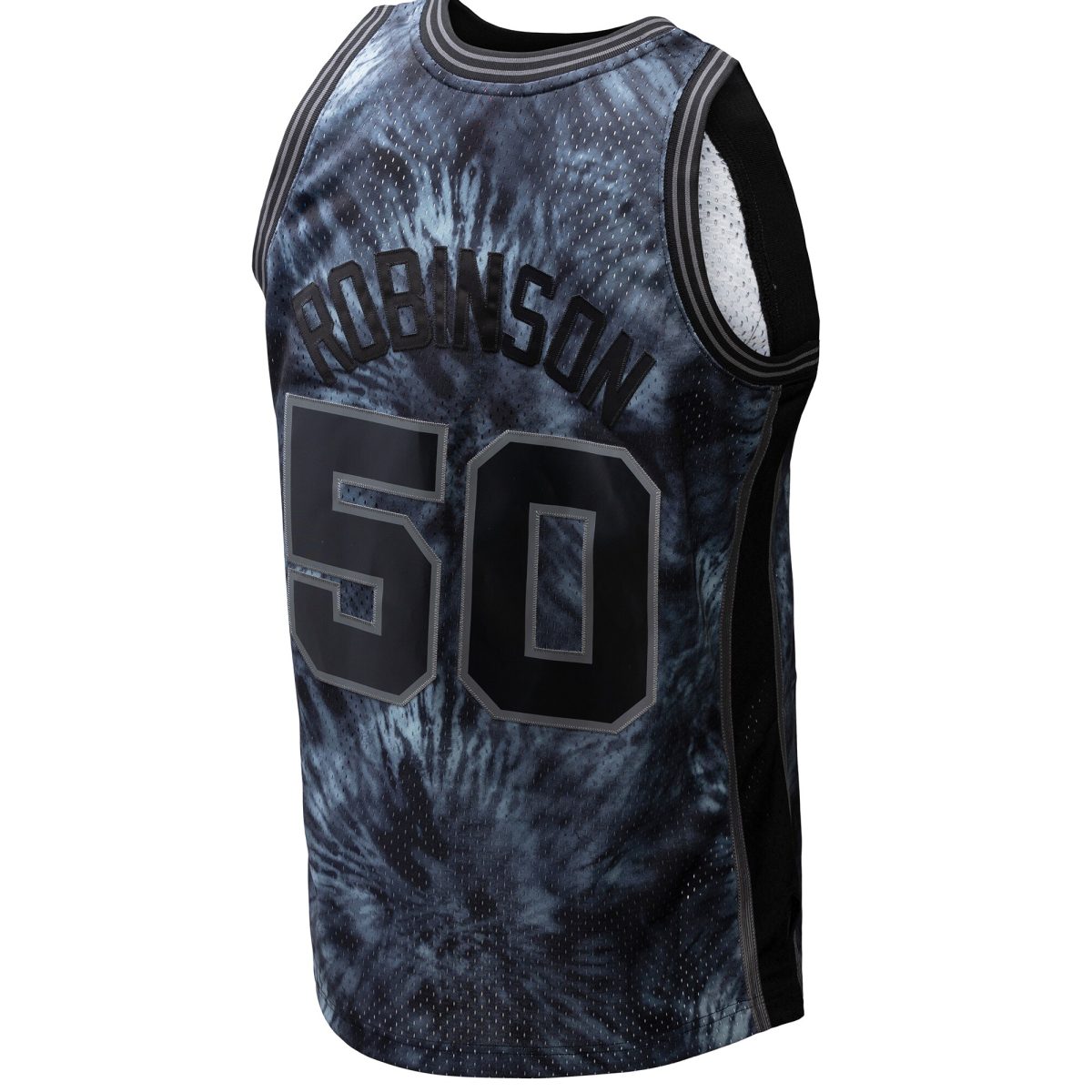 San Antonio Spurs mens san antonio spurs david robinson mitchell  ness black hardwood classics 199899 tie-dye swingman jersey Collection | Official Spurs Store