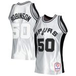 San Antonio Spurs mens san antonio spurs david robinson mitchell  ness platinum 199899 hardwood classics 75th anniversary swingman jersey Collection | Official Spurs Store