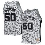 San Antonio Spurs mens san antonio spurs david robinson mitchell  ness white 199899 hardwood classics doodle swingman player jersey Collection | Official Spurs Store
