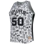 San Antonio Spurs mens san antonio spurs david robinson mitchell  ness white 199899 hardwood classics doodle swingman player jersey Collection | Official Spurs Store