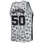 San Antonio Spurs mens san antonio spurs david robinson mitchell  ness white 199899 hardwood classics doodle swingman player jersey Collection | Official Spurs Store