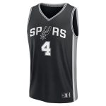 San Antonio Spurs mens san antonio spurs deaaron fox fanatics black fast break replica player jersey – icon edition Collection | Official Spurs Store