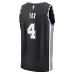 San Antonio Spurs mens san antonio spurs deaaron fox fanatics black fast break replica player jersey – icon edition Collection | Official Spurs Store