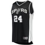 San Antonio Spurs mens san antonio spurs devin vassell fanatics black fast break replica jersey – icon edition Collection | Official Spurs Store