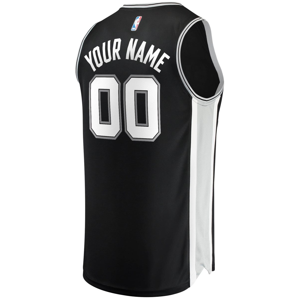 San Antonio Spurs mens san antonio spurs fanatics black fast break custom replica jersey – icon edition Collection | Official Spurs Store
