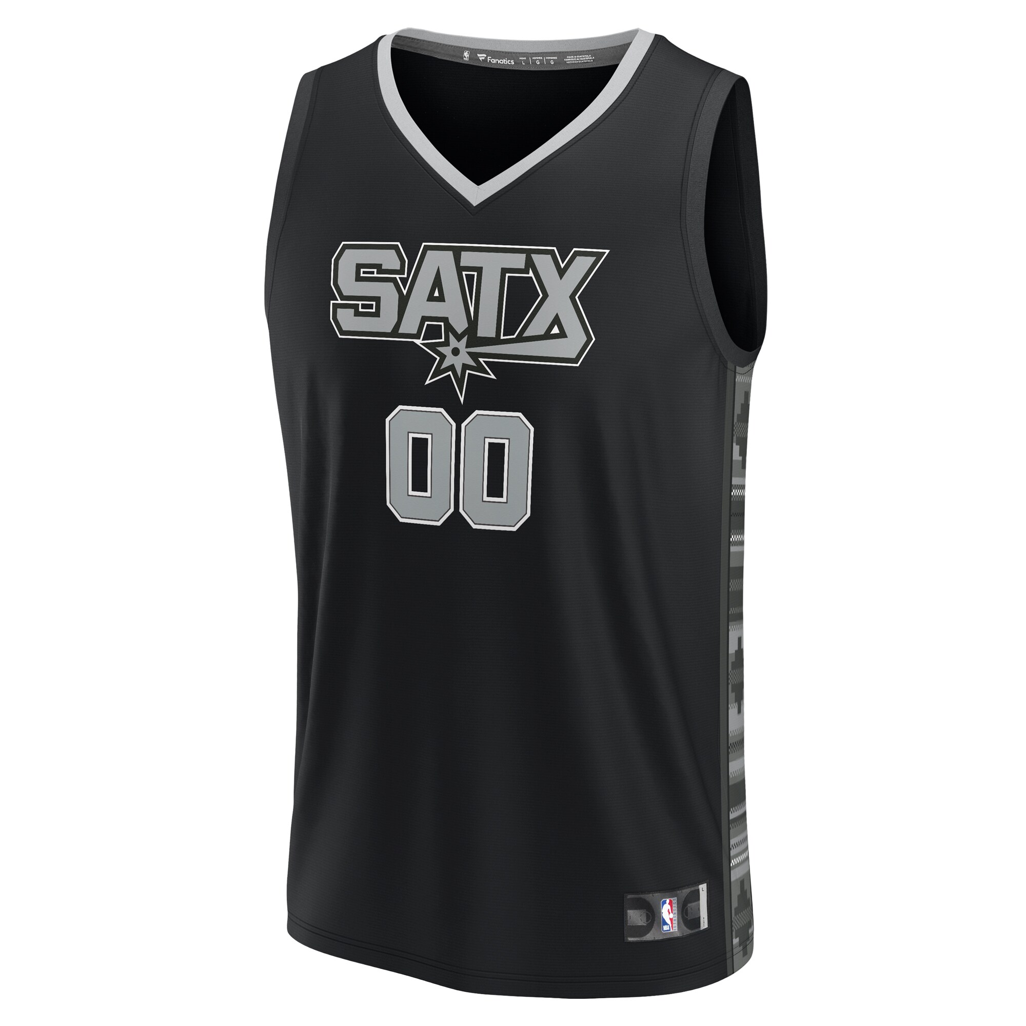 San Antonio Spurs mens san antonio spurs fanatics black fast break custom replica jersey – statement edition Collection | Official Spurs Store