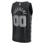 San Antonio Spurs mens san antonio spurs fanatics black fast break custom replica jersey – statement edition Collection | Official Spurs Store