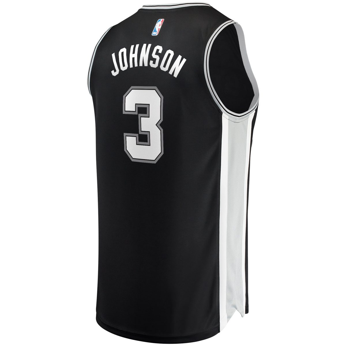 San Antonio Spurs mens san antonio spurs keldon johnson fanatics black fast break replica jersey – icon edition Collection | Official Spurs Store