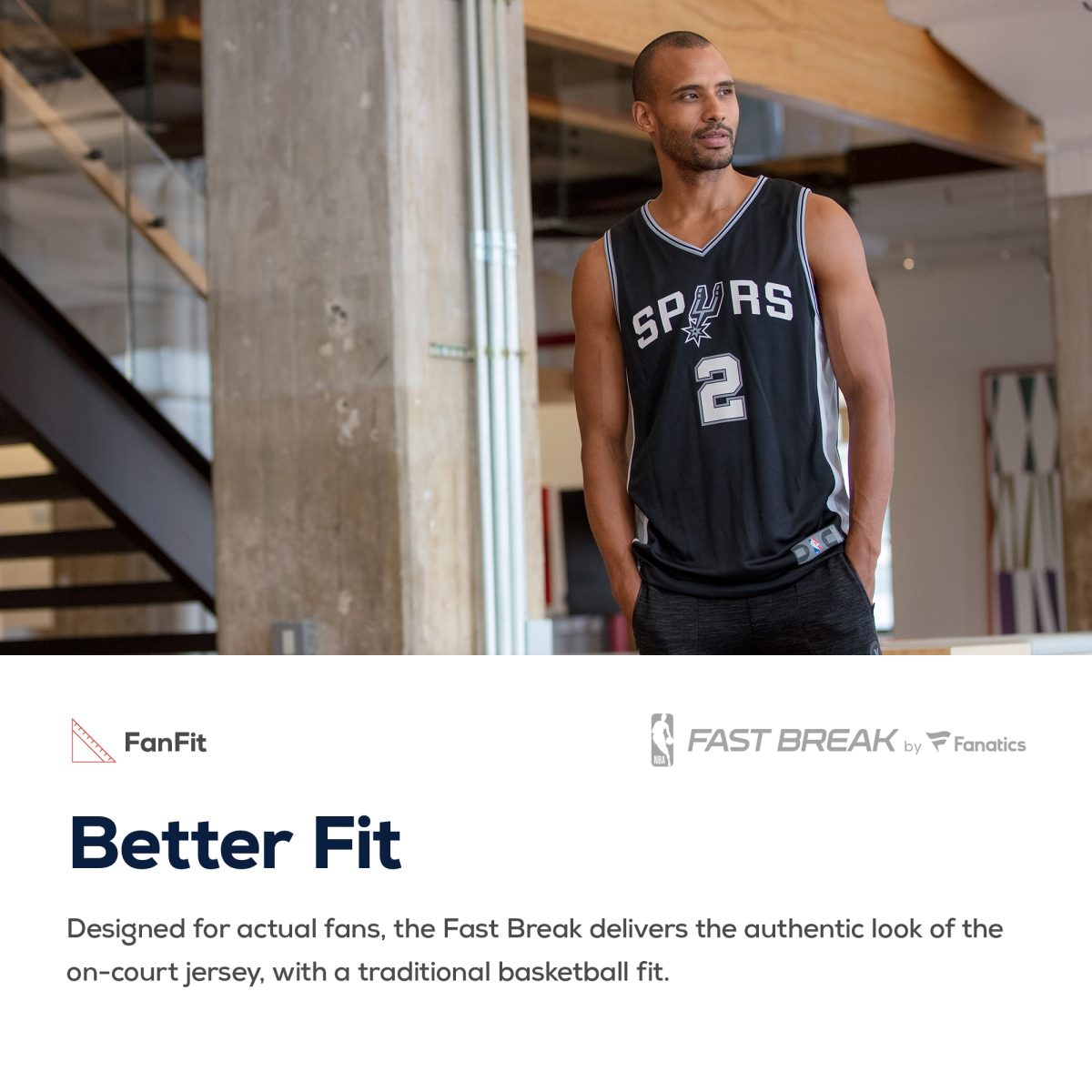San Antonio Spurs mens san antonio spurs keldon johnson fanatics black fast break replica jersey – icon edition Collection | Official Spurs Store