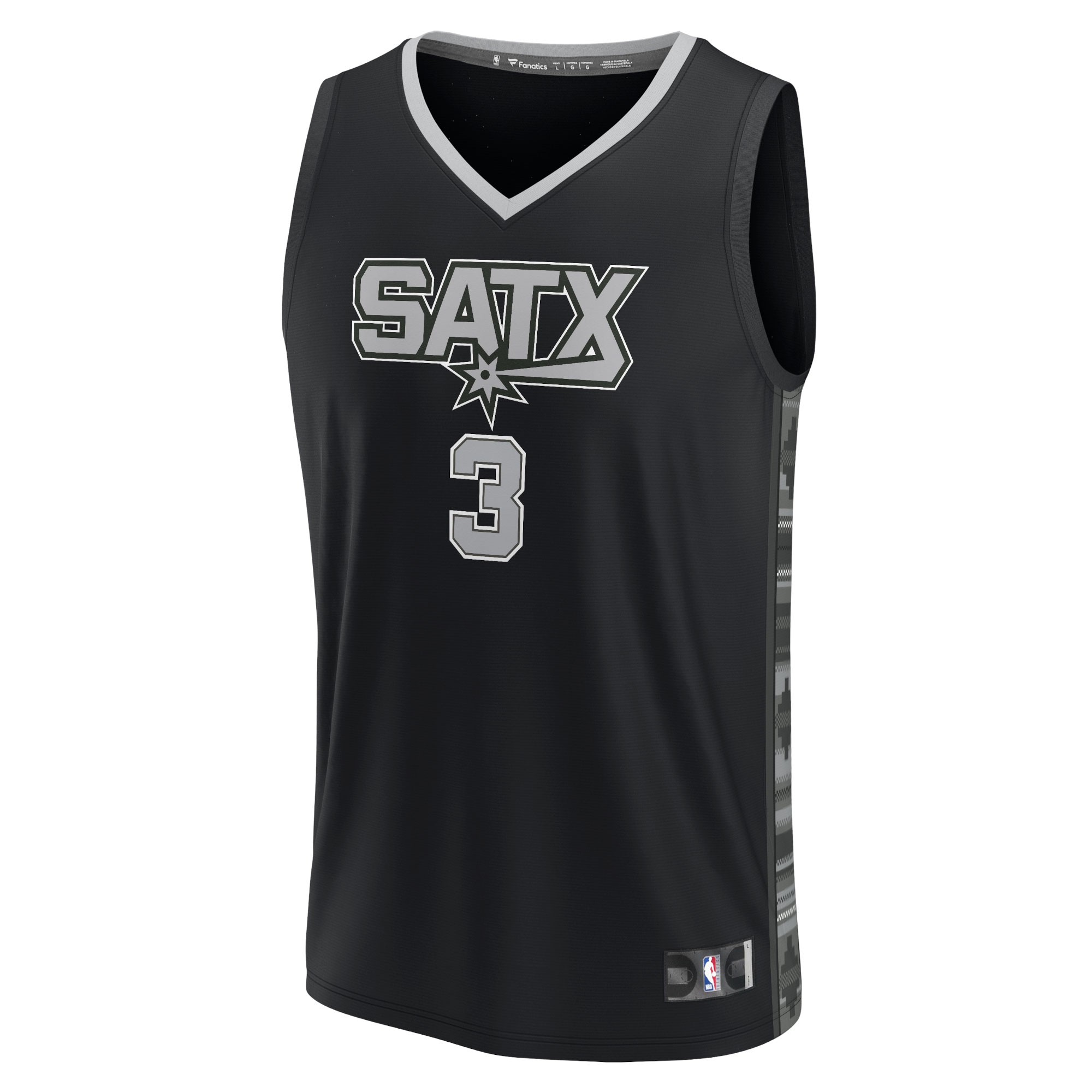 San Antonio Spurs mens san antonio spurs keldon johnson fanatics black fast break replica player jersey – statement edition Collection | Official Spurs Store
