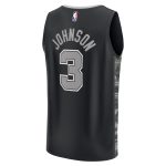 San Antonio Spurs mens san antonio spurs keldon johnson fanatics black fast break replica player jersey – statement edition Collection | Official Spurs Store