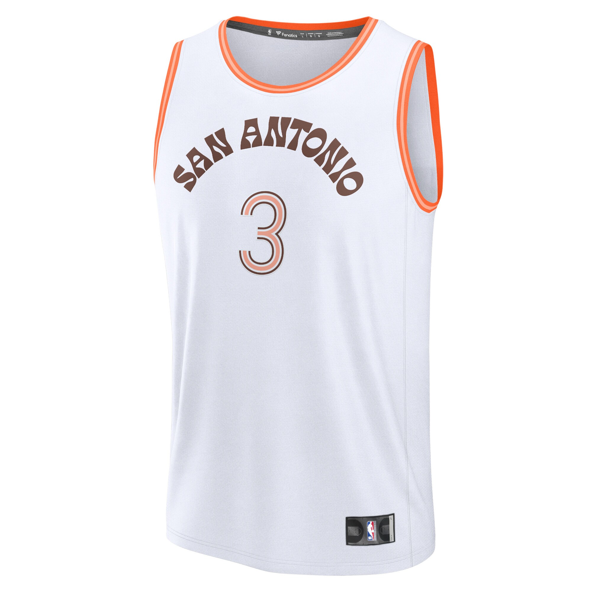 San Antonio Spurs mens san antonio spurs keldon johnson fanatics white fast break jersey – city edition Collection | Official Spurs Store