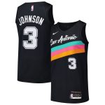 San Antonio Spurs mens san antonio spurs keldon johnson nike black swingman player jersey – city edition Collection | Official Spurs Store