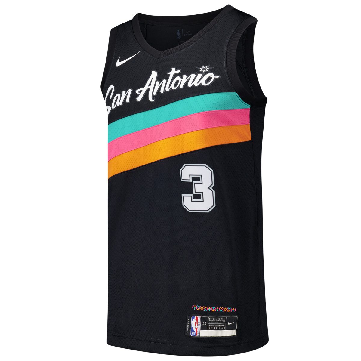 San Antonio Spurs mens san antonio spurs keldon johnson nike black swingman player jersey – city edition Collection | Official Spurs Store