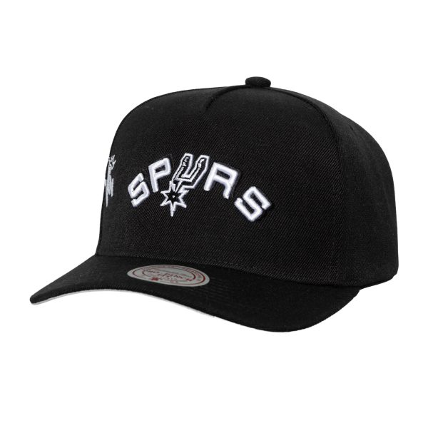 San Antonio Spurs mens san antonio spurs mitchell  ness black 1998 nba finals born to win pro crown adjustable hat Collection | Official Spurs Store