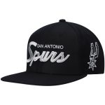 San Antonio Spurs mens san antonio spurs mitchell  ness black hardwood classics script 2.0 snapback hat Collection | Official Spurs Store