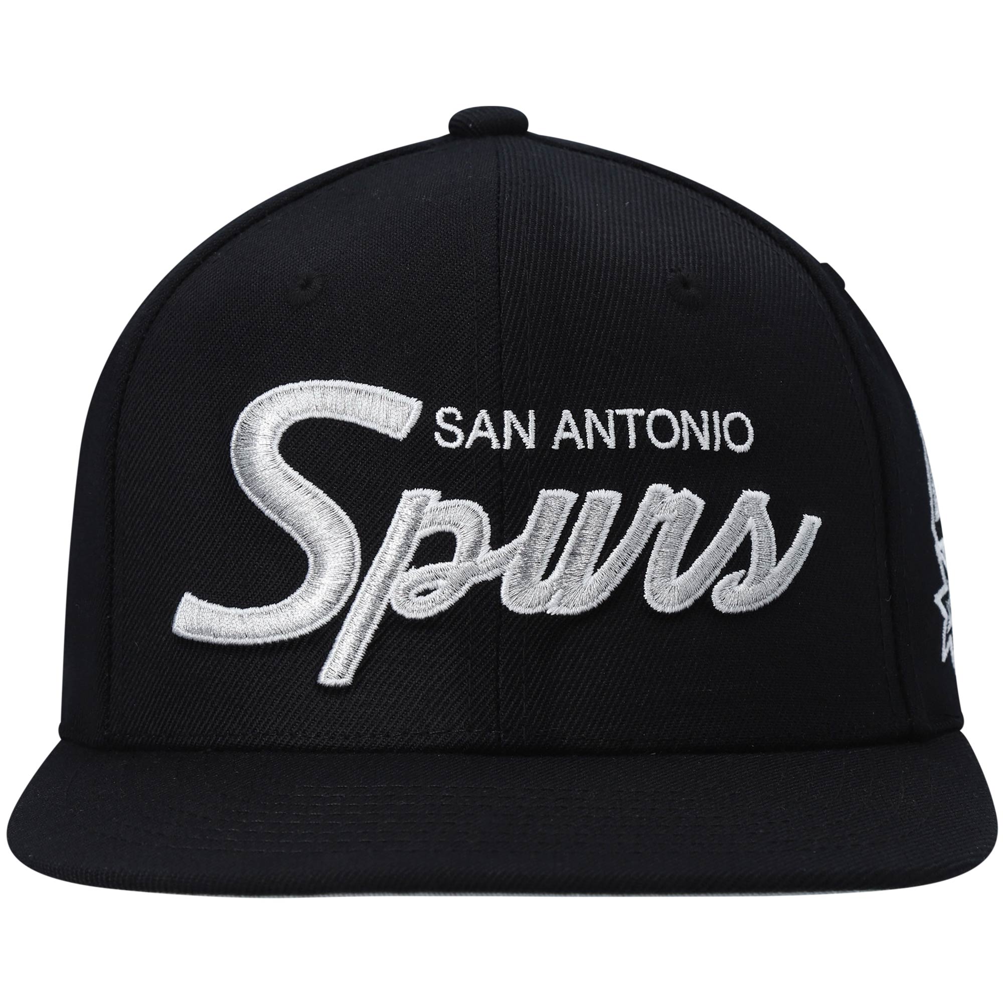 San Antonio Spurs mens san antonio spurs mitchell  ness black hardwood classics script 2.0 snapback hat Collection | Official Spurs Store