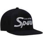 San Antonio Spurs mens san antonio spurs mitchell  ness black hardwood classics script 2.0 snapback hat Collection | Official Spurs Store
