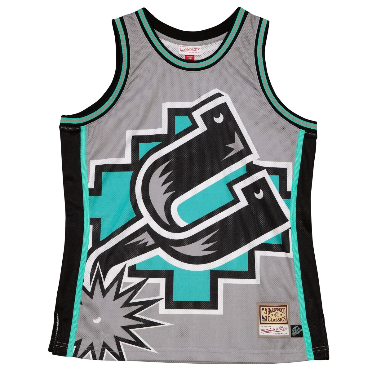 San Antonio Spurs mens san antonio spurs mitchell  ness gray hardwood classics blown out fashion jersey Collection | Official Spurs Store
