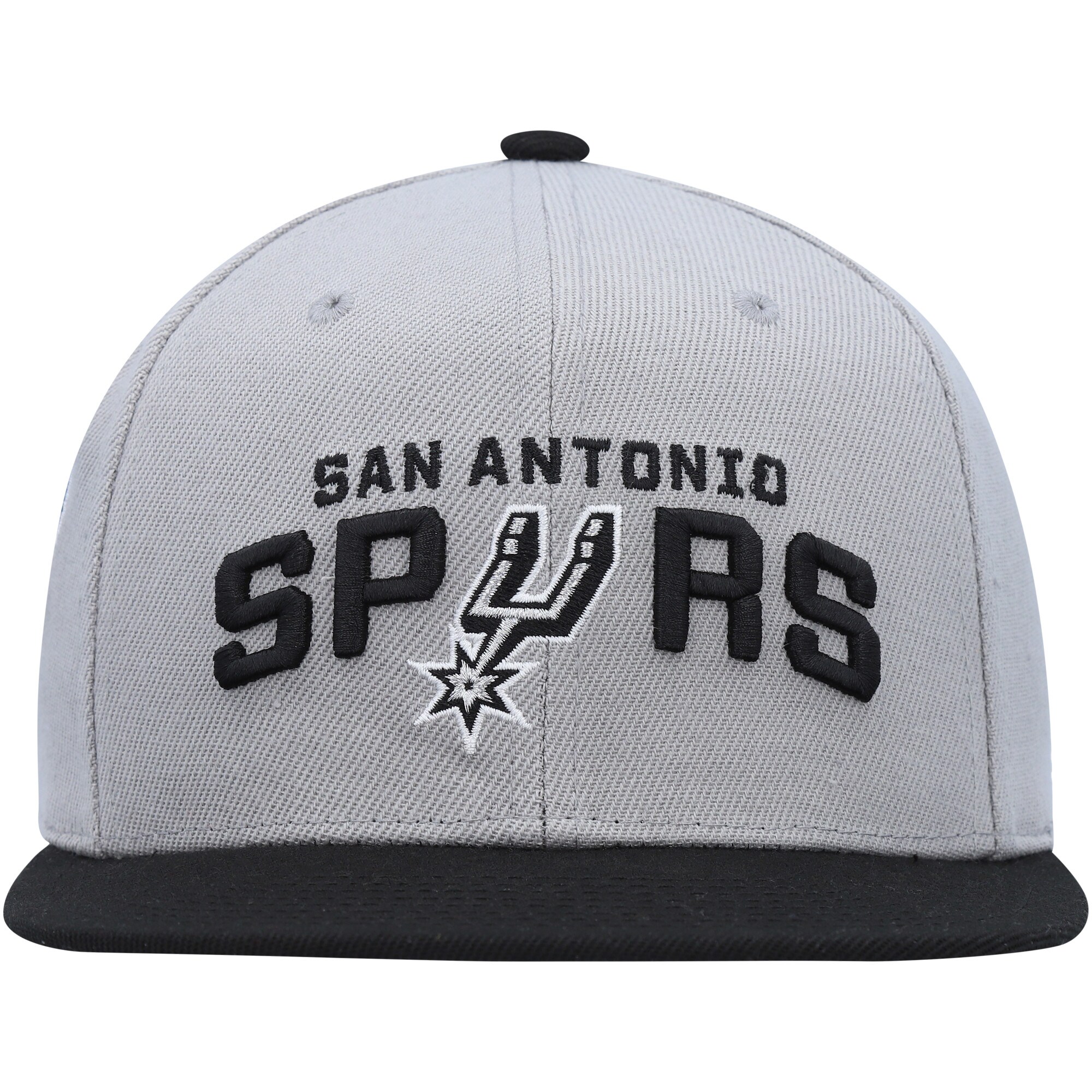 San Antonio Spurs mens san antonio spurs mitchell  ness grayblack side core 2.0 snapback hat Collection | Official Spurs Store