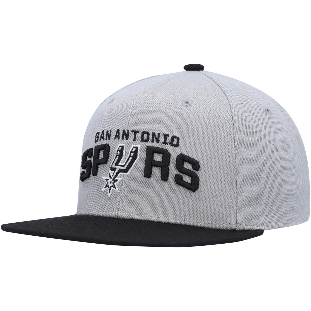 San Antonio Spurs mens san antonio spurs mitchell  ness grayblack side core 2.0 snapback hat Collection | Official Spurs Store