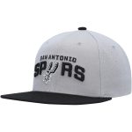 San Antonio Spurs mens san antonio spurs mitchell  ness grayblack side core 2.0 snapback hat Collection | Official Spurs Store