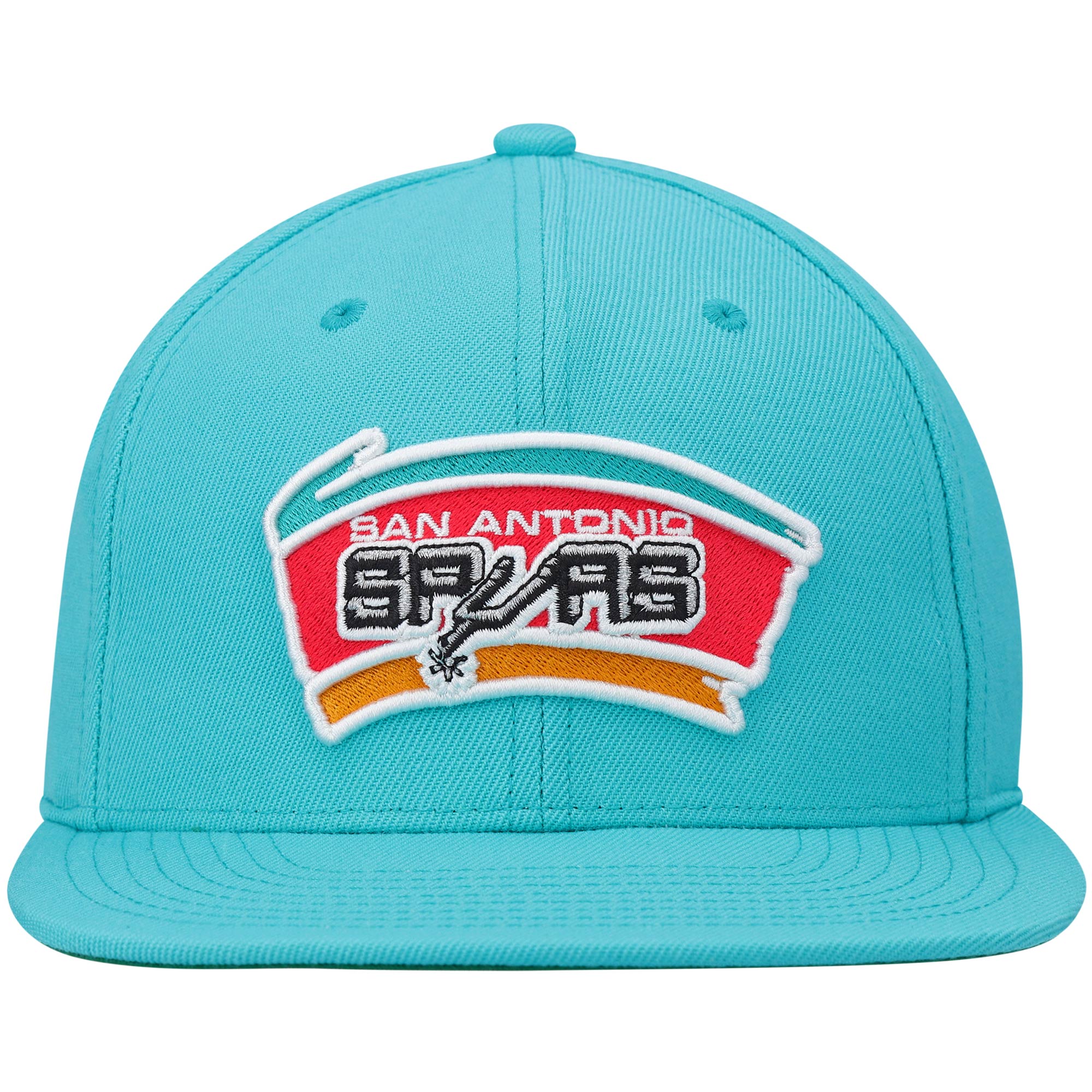 San Antonio Spurs mens san antonio spurs mitchell  ness teal hardwood classics team ground 2.0 snapback hat Collection | Official Spurs Store