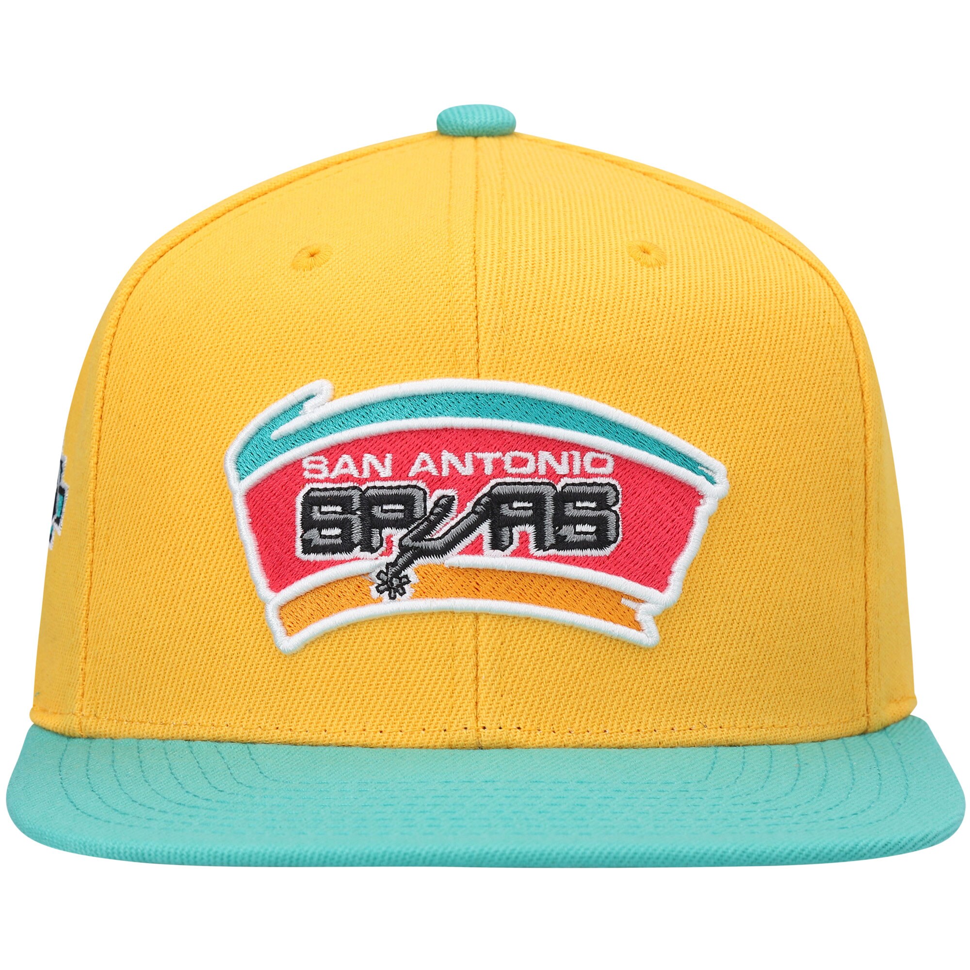 San Antonio Spurs mens san antonio spurs mitchell  ness yellow hardwood classics snapback hat Collection | Official Spurs Store