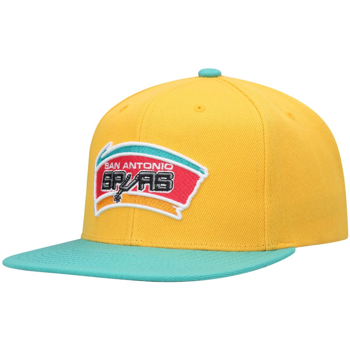San Antonio Spurs mens san antonio spurs mitchell  ness yellow hardwood classics snapback hat Collection | Official Spurs Store