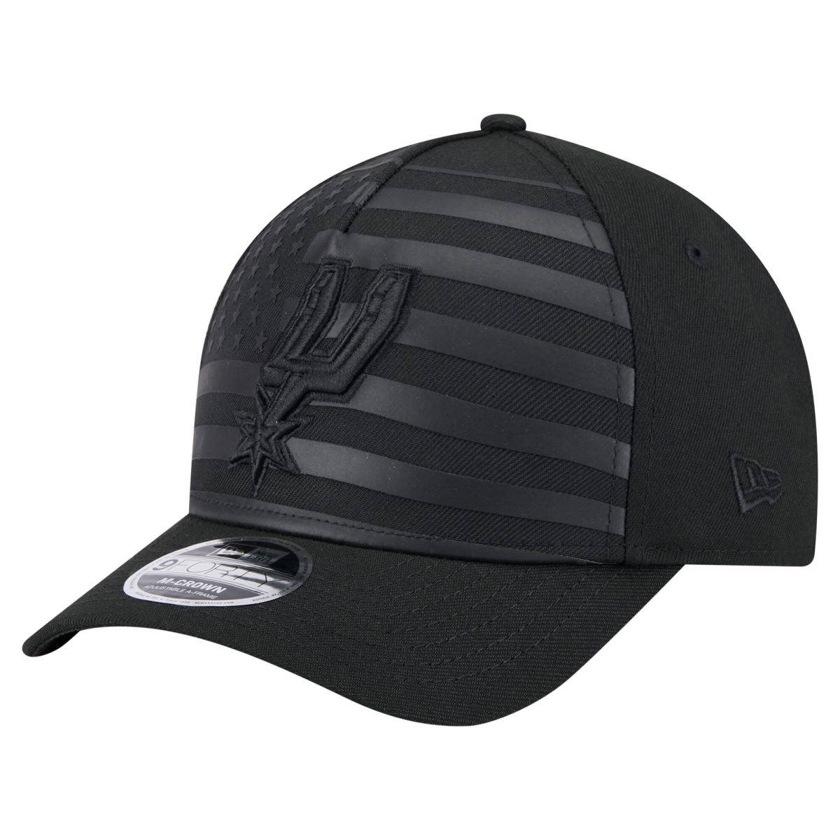 San Antonio Spurs mens san antonio spurs new era black game day flag a-frame 9forty adjustable hat Collection | Official Spurs Store