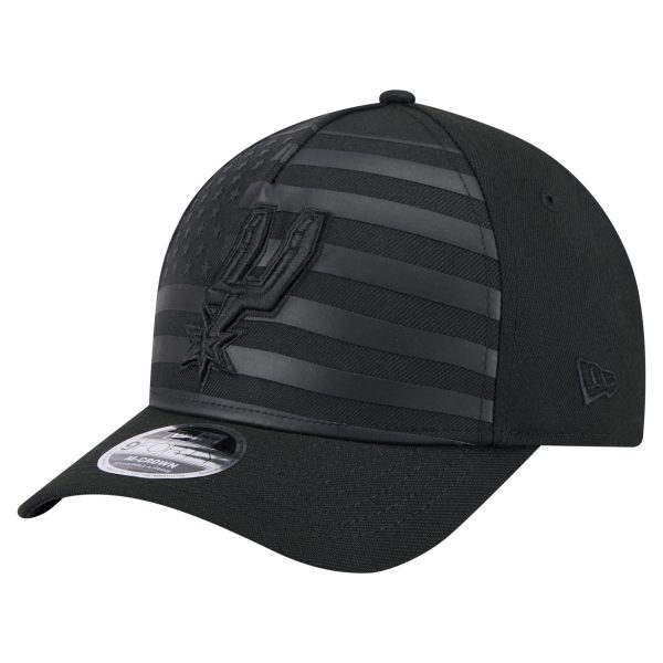 San Antonio Spurs mens san antonio spurs new era black game day flag a-frame 9forty adjustable hat Collection | Official Spurs Store