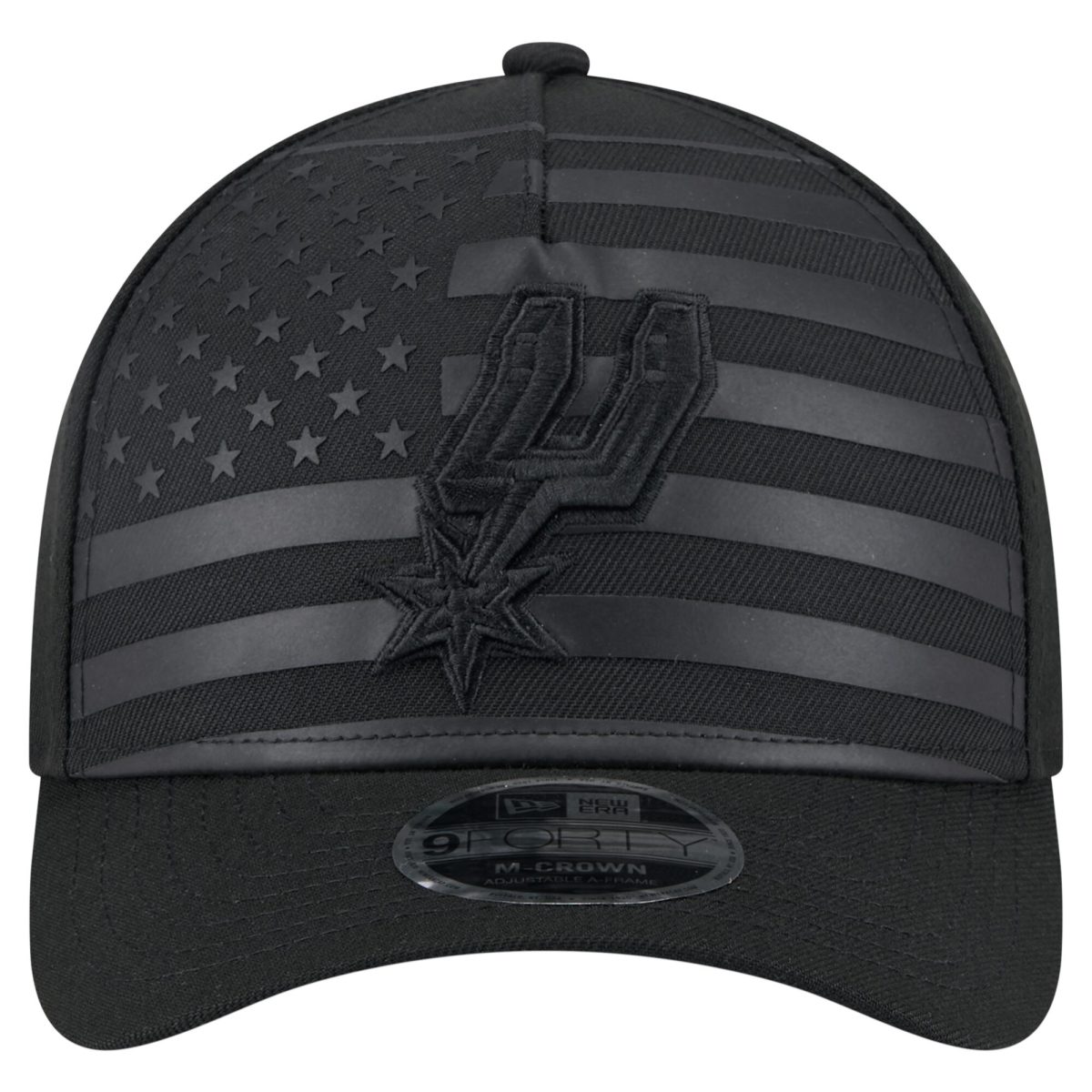 San Antonio Spurs mens san antonio spurs new era black game day flag a-frame 9forty adjustable hat Collection | Official Spurs Store