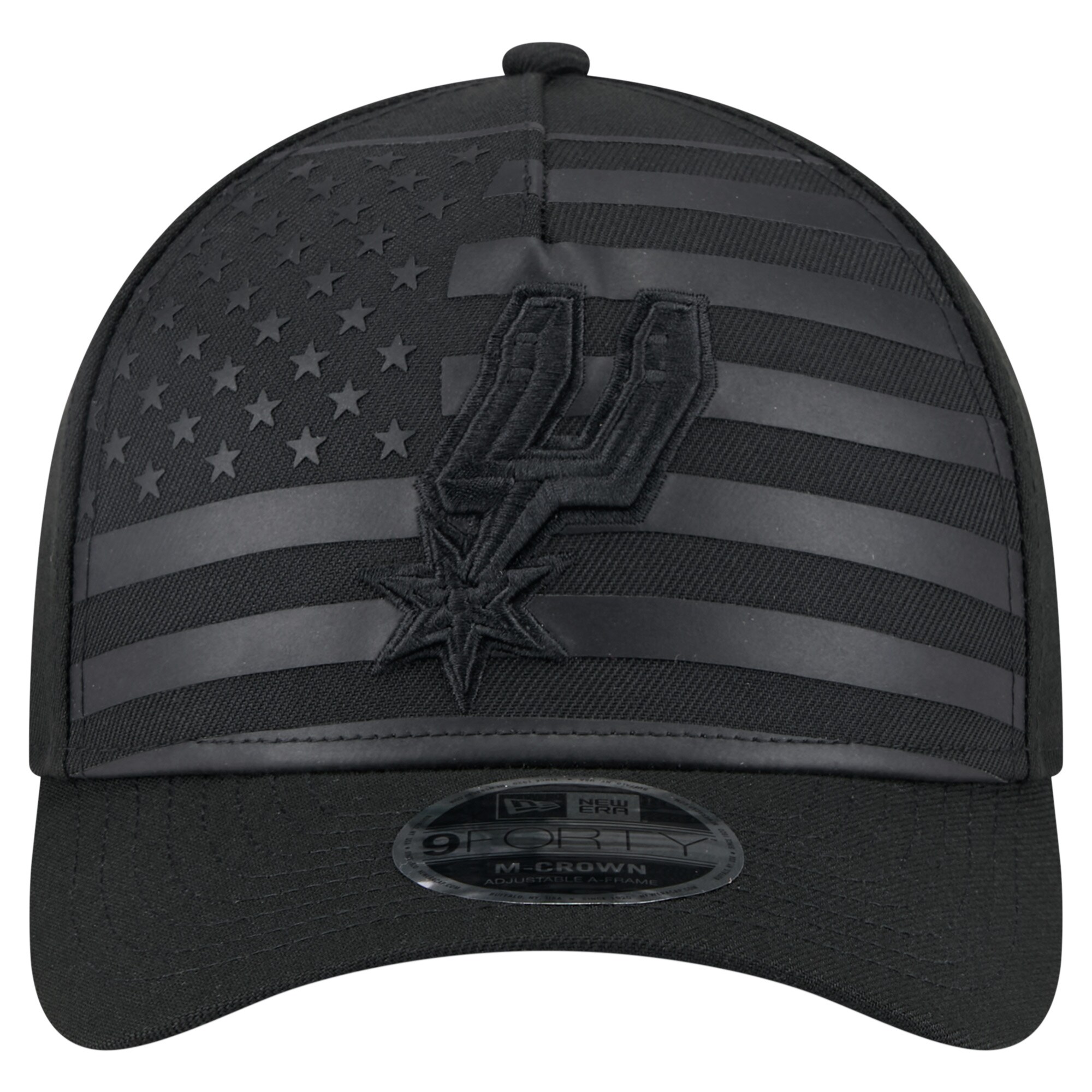 San Antonio Spurs mens san antonio spurs new era black game day flag a-frame 9forty adjustable hat Collection | Official Spurs Store