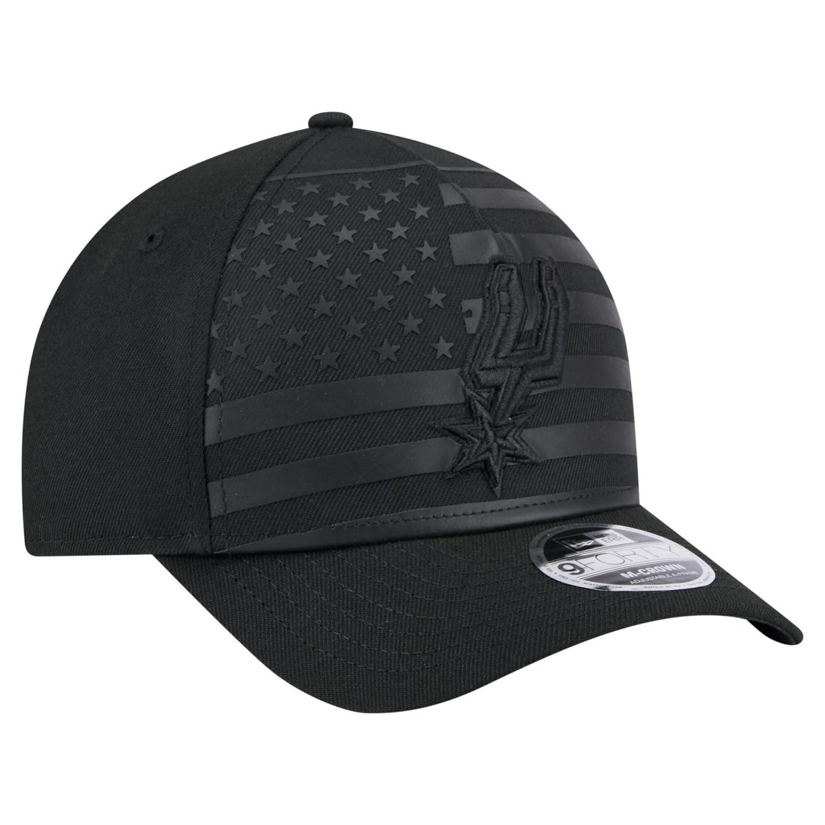 San Antonio Spurs mens san antonio spurs new era black game day flag a-frame 9forty adjustable hat Collection | Official Spurs Store