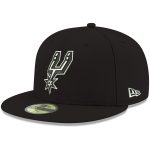 San Antonio Spurs mens san antonio spurs new era black official team color 59fifty fitted hat Collection | Official Spurs Store