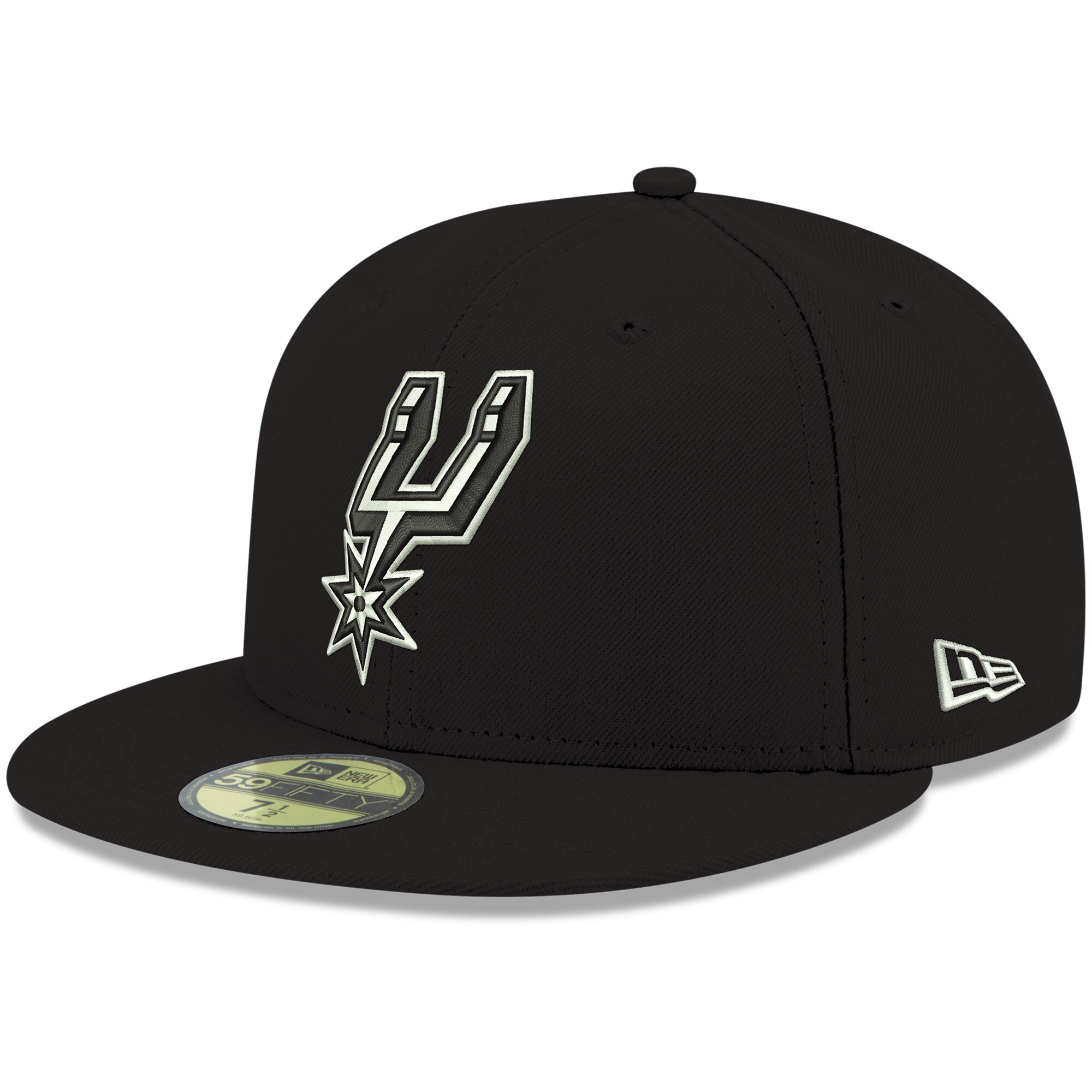 San Antonio Spurs mens san antonio spurs new era black official team color 59fifty fitted hat Collection | Official Spurs Store