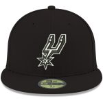 San Antonio Spurs mens san antonio spurs new era black official team color 59fifty fitted hat Collection | Official Spurs Store